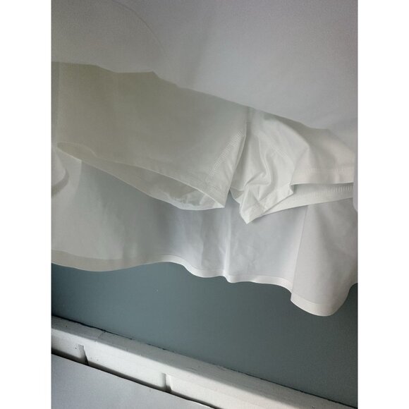 G Fore Skort Womens SZ M White Effortless Pull On Sporty Golf Mini Skirt Preppy - Picture 3 of 7